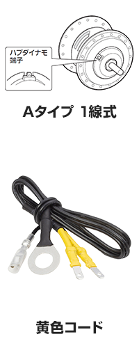 Aタイプ 1線式（黄色コード）