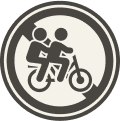 二人乗りは禁止