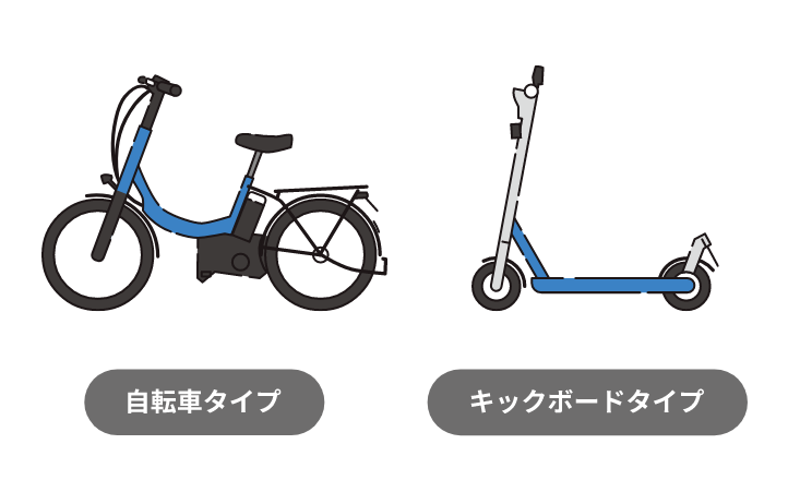 自転車タイプ キックボードタイプ
