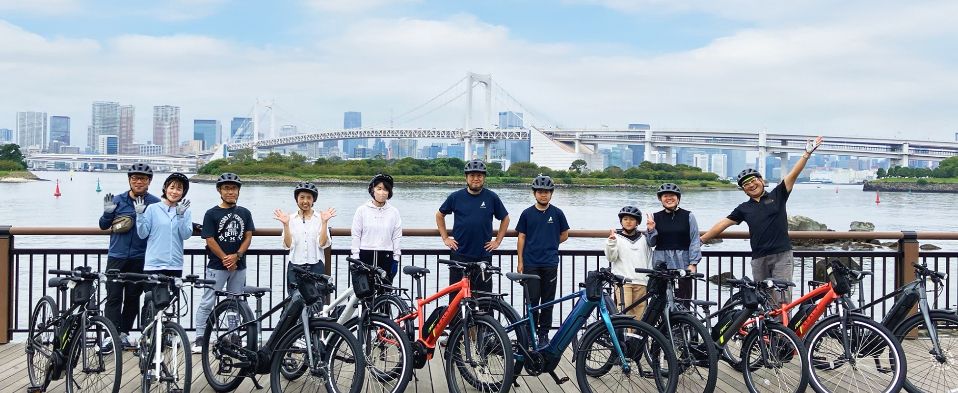 運動不足も解消！e-BIKEで駆け巡るお台場サイクリングショートツアー